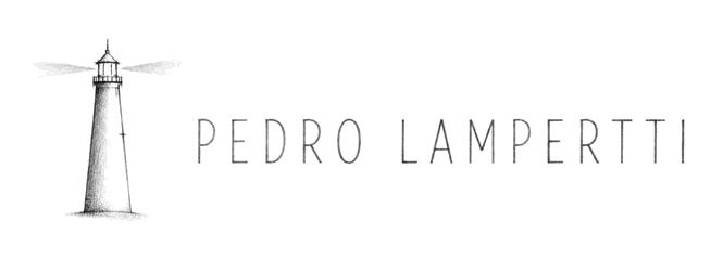 Pedro Lampertti — logo faro dibujado a lápiz